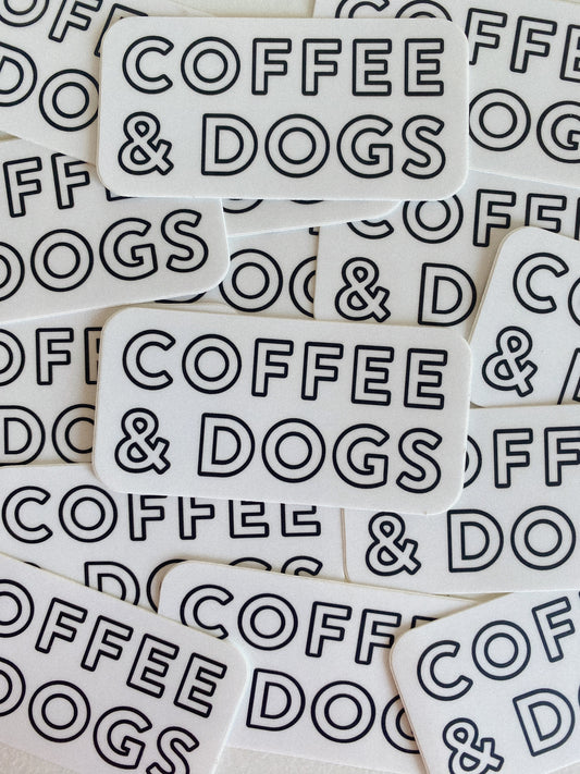 Café et chiens Sticker