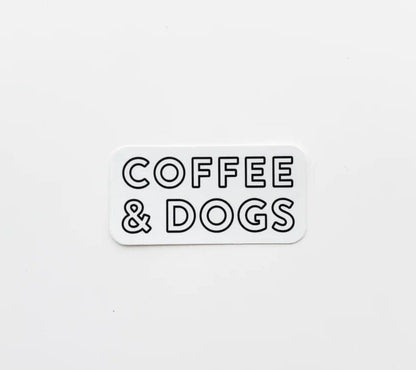 Dog Stickers, Pet Stickers, Waterproof Stickers, Weatherproof, Dog Lover Stickers, Dog & Pet Sticker, Dog Face Sticker, Coffee and Dogs